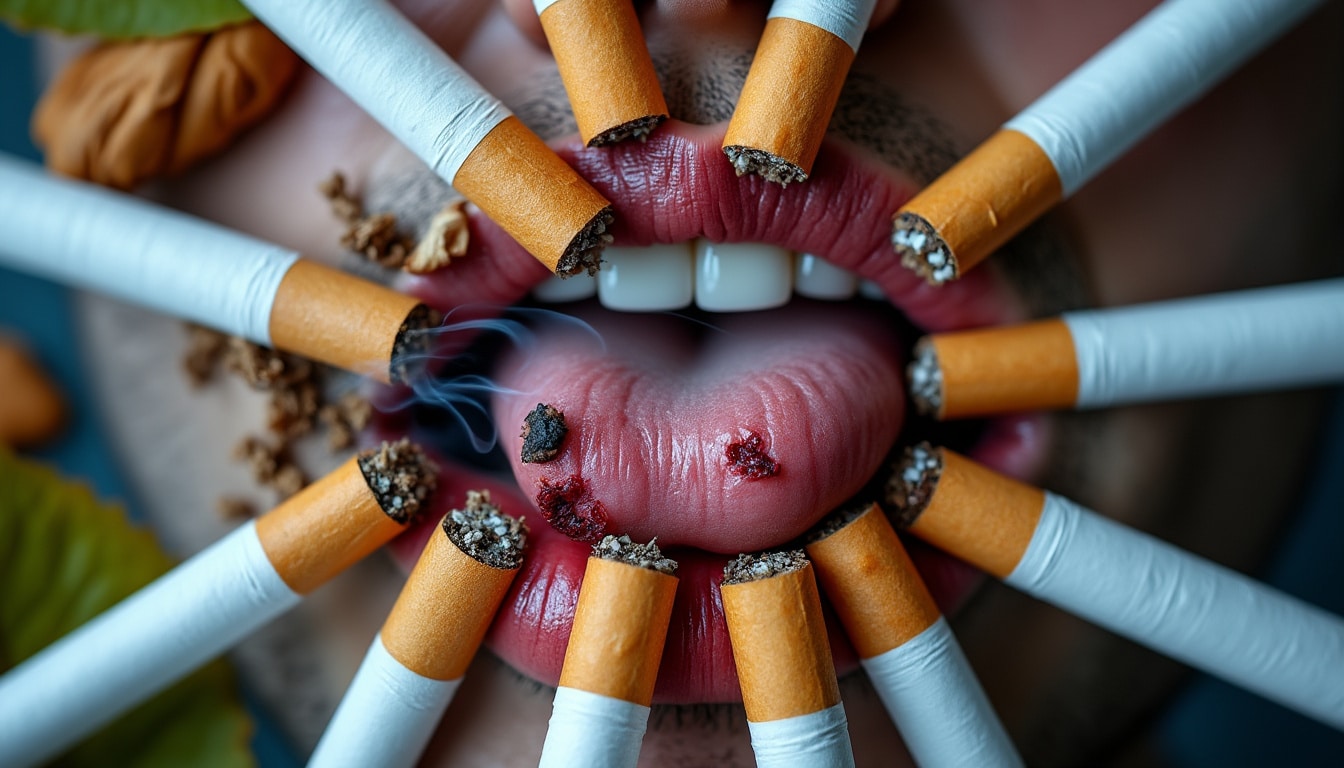 découvrez comment le tabac est le principal facteur de risque des cancers de la bouche et les mesures pour prévenir cette maladie.